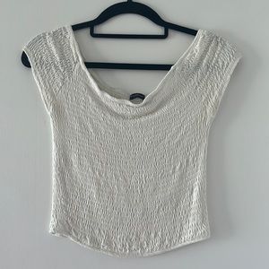 White crop top